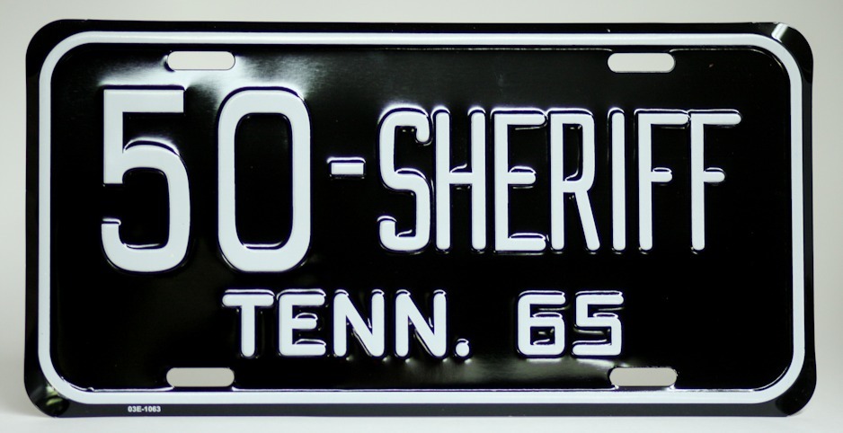 Buford Pusser License Plate